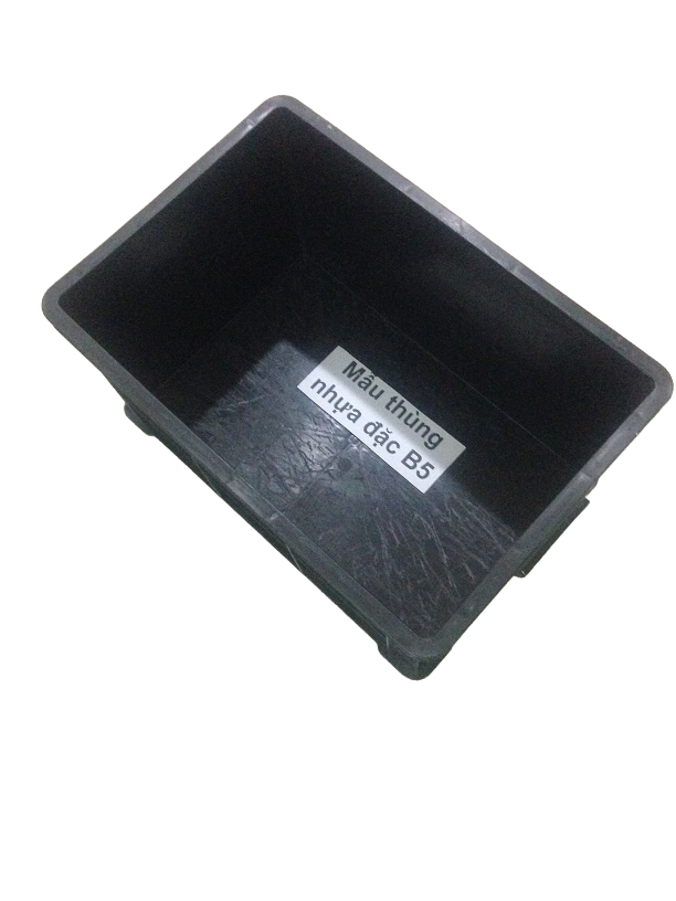 Thùng Nhựa Đặc B5 | 588x387x300mm | Nhựa Công Nghiệp Cao Cấp